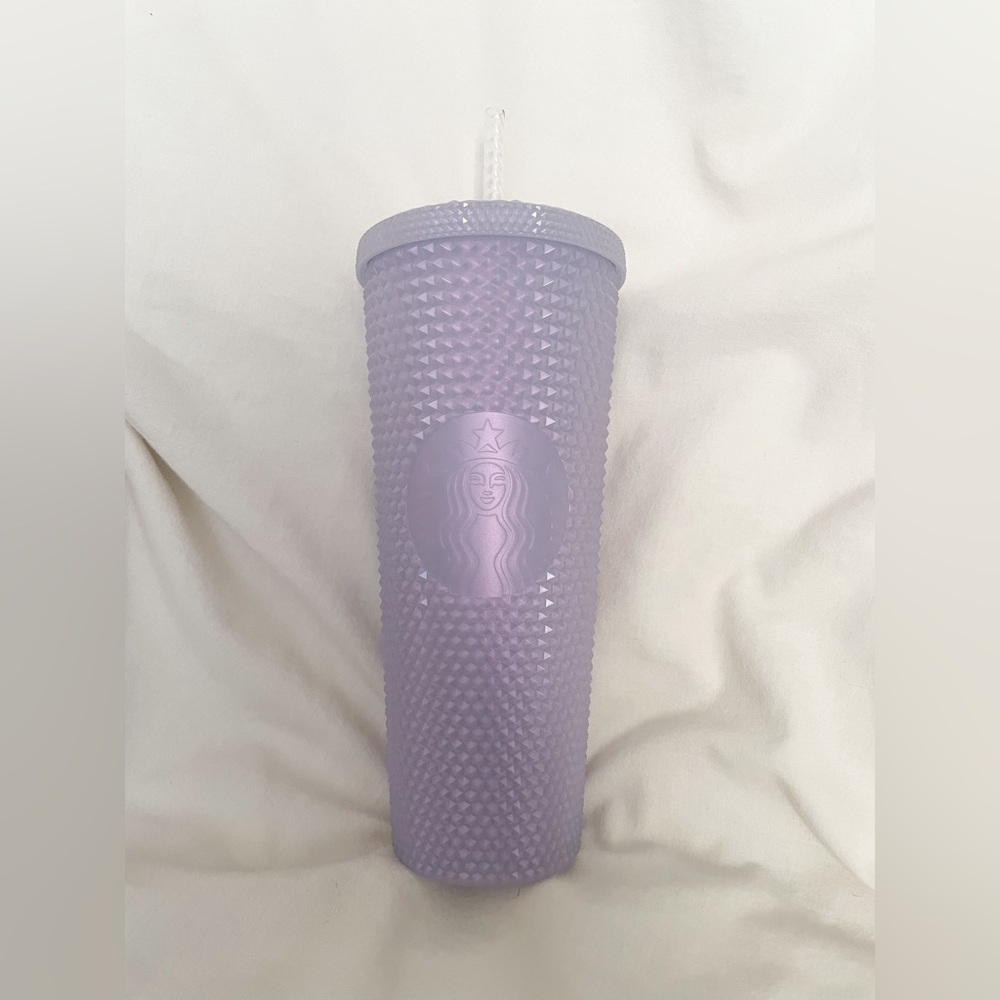 Starbucks Winter/Holiday 2021 Icy Lilac Purple Bling Studded Tumbler Venti 24oz